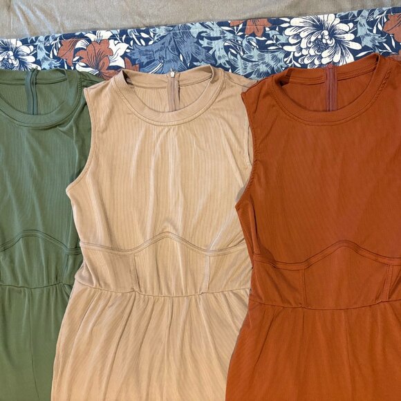 Solid Sleeveless Wide Leg Jumpsuit - Picture 2 of 2